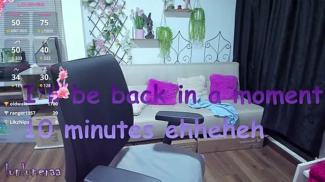 Snapshot of Lunlunera chatting on March 10, 2025, 7:55 am Lunlunera online show from March 10, 2025, 7:55 am