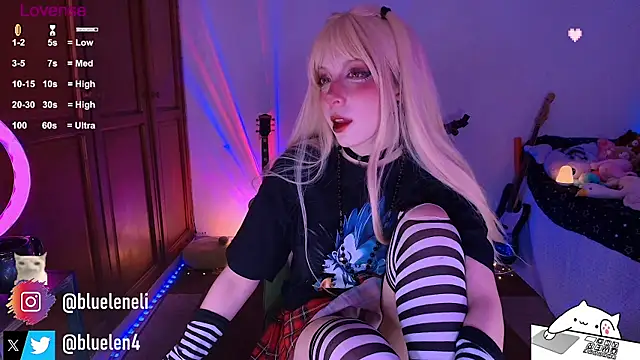 Snapshot of bluelen chatting on May 17, 2026, 11:43 am bluelen online show from May 17, 2026, 11:43 am