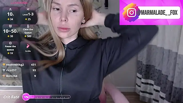 Snapshot of Marmalade_Fox chatting on April 12, 2026, 5:38 pm Marmalade Fox online show from April 12, 2026, 5:38 pm