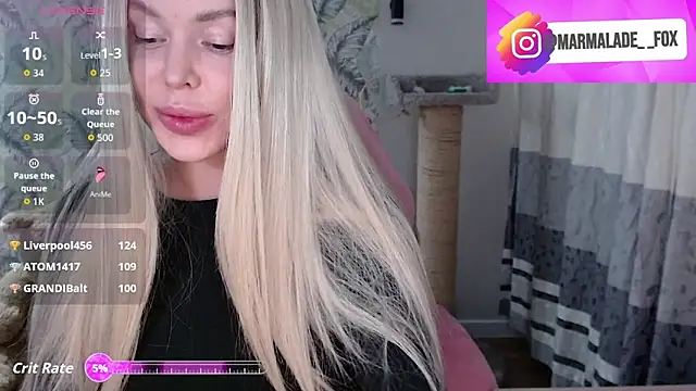 Snapshot of Marmalade_Fox chatting on March 6, 2026, 3:51 pm Marmalade Fox online show from March 6, 2026, 3:51 pm