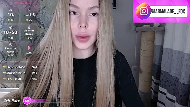 Snapshot of Marmalade_Fox chatting on March 16, 2026, 5:05 pm Marmalade Fox online show from March 16, 2026, 5:05 pm