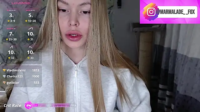 Snapshot of Marmalade_Fox chatting on March 11, 2026, 2:44 pm Marmalade Fox online show from March 11, 2026, 2:44 pm