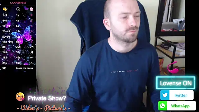 RealManHaveHairy online show from May 19, 2026, 5:09 pm