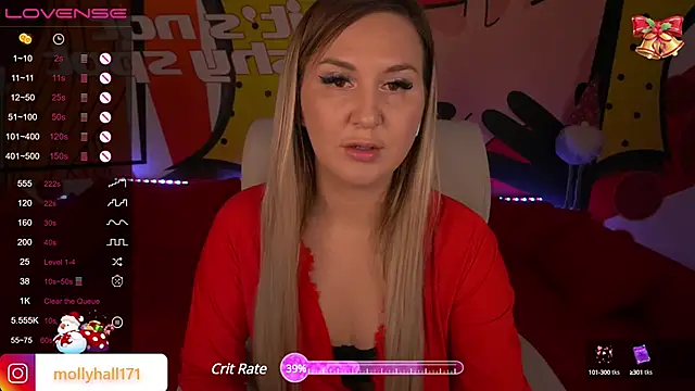 Snapshot of MollyHallss chatting on December 11, 2024, 12:33 am MollyHallss online show from December 11, 2024, 12:33 am