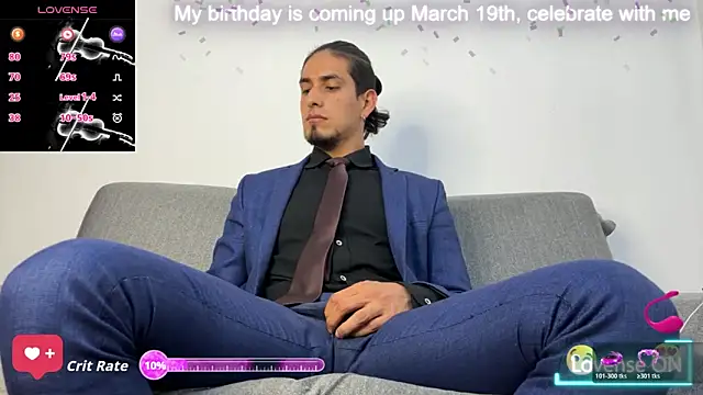 Tom blunt96 online show from March 15, 2026, 1:40 pm