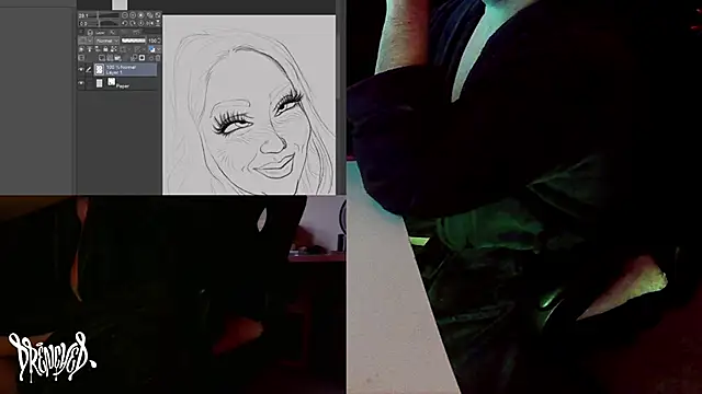 Snapshot of DrenchedArt chatting on January 30, 2025, 10:41 pm DrenchedArt online show from January 30, 2025, 10:41 pm