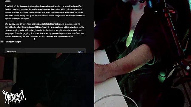 Snapshot of DrenchedArt chatting on March 18, 2025, 9:10 pm DrenchedArt online show from March 18, 2025, 9:10 pm