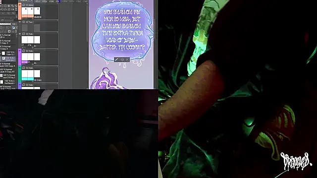 Snapshot of DrenchedArt chatting on October 15, 2025, 4:44 am DrenchedArt online show from October 15, 2025, 4:44 am