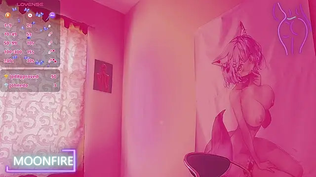 Snapshot of moonfiredancer chatting on February 28, 2025, 5:48 pm moonfiredancer online show from February 28, 2025, 5:48 pm