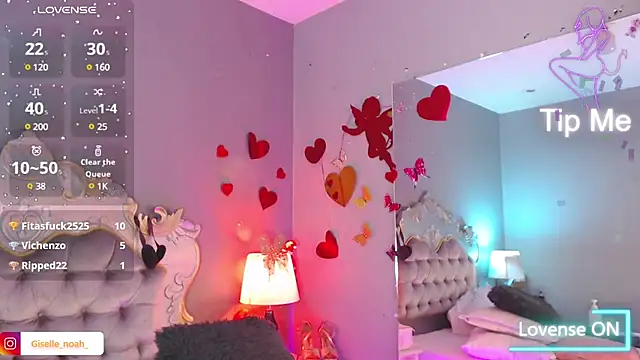 Snapshot of Giselle_Noah chatting on February 25, 2025, 6:01 pm Giselle Noah online show from February 25, 2025, 6:01 pm