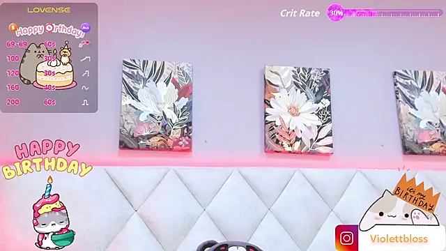 Violettbloss online show from October 18, 2025, 3:19 am