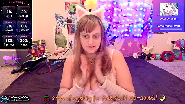 BabyZelda online show from October 12, 2025, 4:03 am