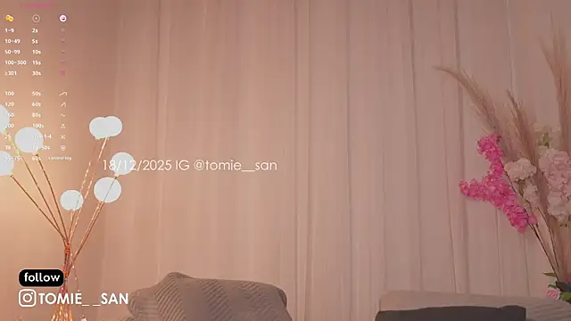 tomie san online show from December 18, 2025, 8:34 pm