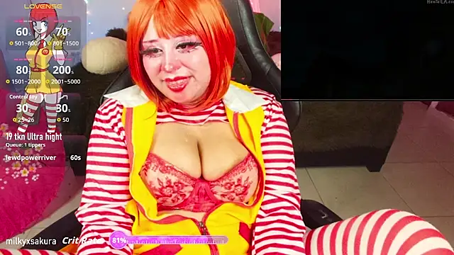 Snapshot of MilkyXSakura chatting on November 9, 2025, 11:25 am MilkyXSakura online show from November 9, 2025, 11:25 am