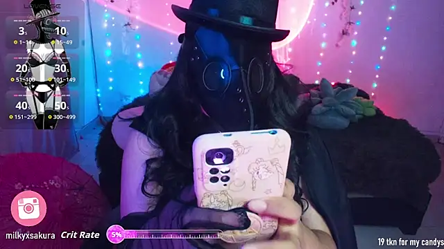 Snapshot of MilkyXSakura chatting on November 1, 2025, 1:01 am MilkyXSakura online show from November 1, 2025, 1:01 am