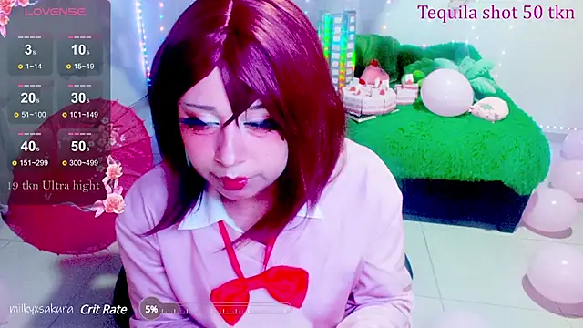 Snapshot of MilkyXSakura chatting on February 9, 2025, 2:28 am MilkyXSakura online show from February 9, 2025, 2:28 am