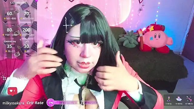 Snapshot of MilkyXSakura chatting on April 11, 2026, 12:40 am MilkyXSakura online show from April 11, 2026, 12:40 am