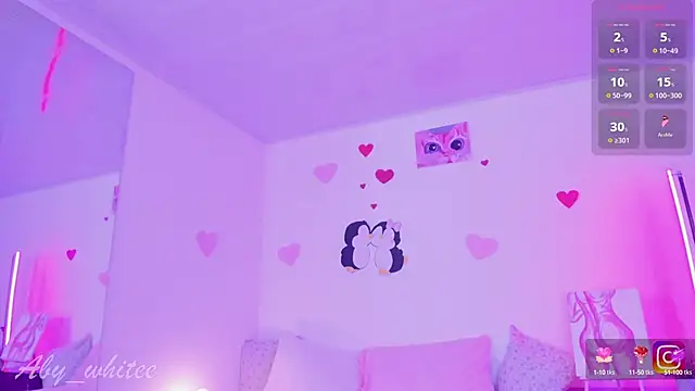 Snapshot of AbyWhitee chatting on February 23, 2025, 9:11 am AbyWhitee online show from February 23, 2025, 9:11 am