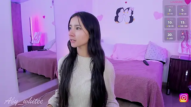 Snapshot of AbyWhitee chatting on March 4, 2025, 5:21 am AbyWhitee online show from March 4, 2025, 5:21 am