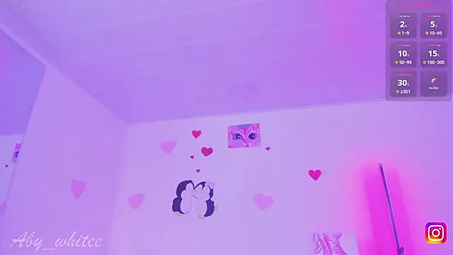 Snapshot of AbyWhitee chatting on February 23, 2025, 6:07 am AbyWhitee online show from February 23, 2025, 6:07 am