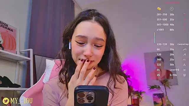Snapshot of MyLou_ chatting on March 5, 2026, 3:41 pm MyLou online show from March 5, 2026, 3:41 pm