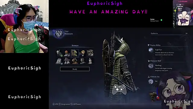 EuphoricSigh online show from February 19, 2026, 7:44 pm