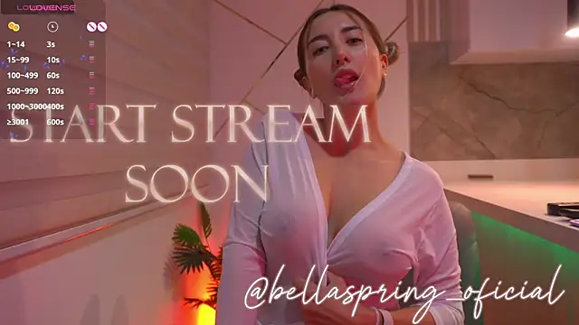 b3llaspringg online show from March 23, 2026, 8:41 pm