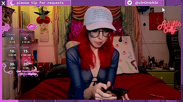 v3n0mb1t3z online show from May 14, 2026, 7:05 am