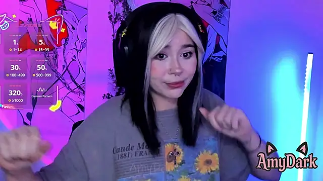  AmyDark online show from April 9, 2026, 12:00 pm