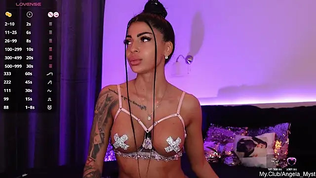 Angela Myst online show from November 9, 2025, 2:10 pm