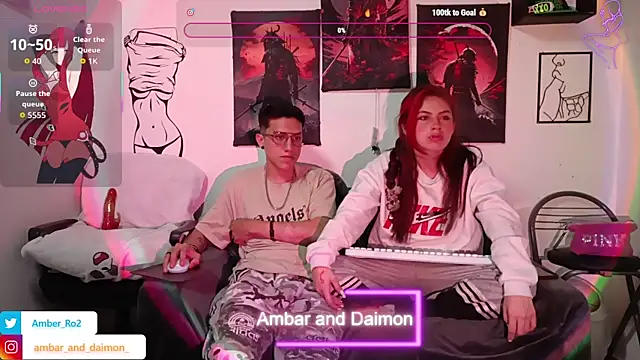 Snapshot of Ambar_and_daimon_ chatting on September 24, 2025, 6:31 am Ambar and daimon online show from September 24, 2025, 6:31 am