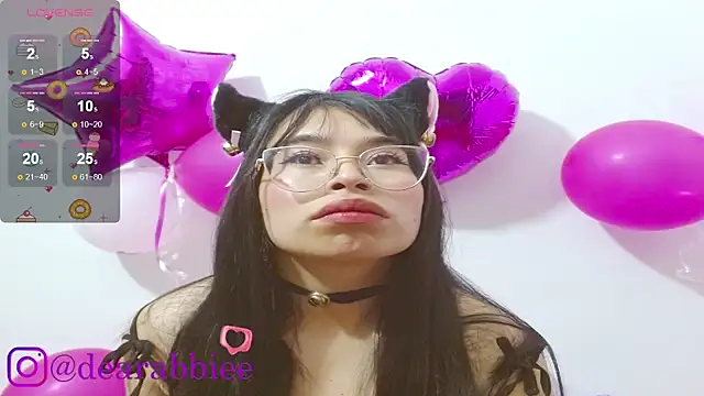 Snapshot of DearAbbiee chatting on February 19, 2025, 10:34 am DearAbbiee online show from February 19, 2025, 10:34 am