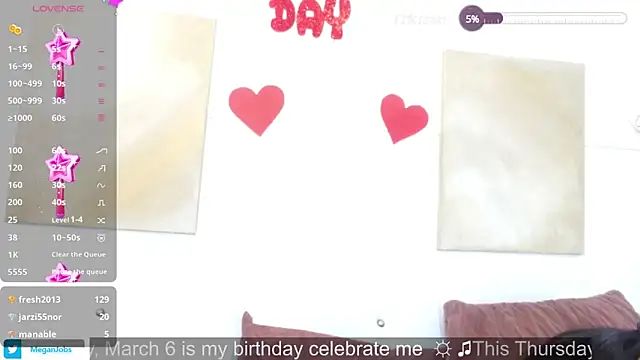 Snapshot of meganjobss chatting on March 4, 2025, 6:50 pm meganjobss online show from March 4, 2025, 6:50 pm