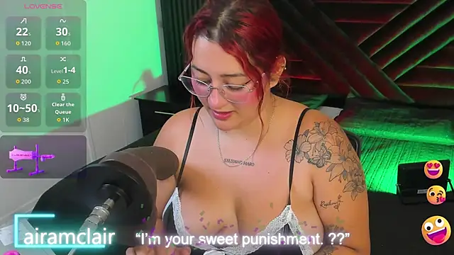 Snapshot of airamclair chatting on November 14, 2025, 9:51 pm airamclair online show from November 14, 2025, 9:51 pm