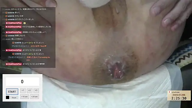 AnalOnaniePlay online show from January 5, 2026, 5:27 pm