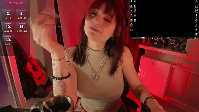 Snapshot of Melante chatting on February 19, 2026, 3:36 am Melante online show from February 19, 2026, 3:36 am