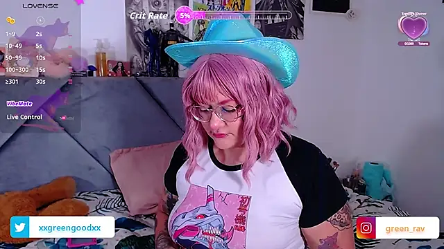 XxGreenGoodxX online show from October 15, 2025, 7:44 pm