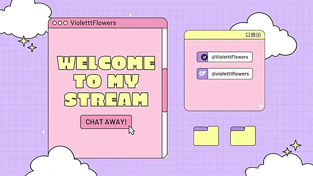 Snapshot of violetttflowers chatting on July 13, 2026, 12:32 am violetttflowers online show from July 13, 2026, 12:32 am
