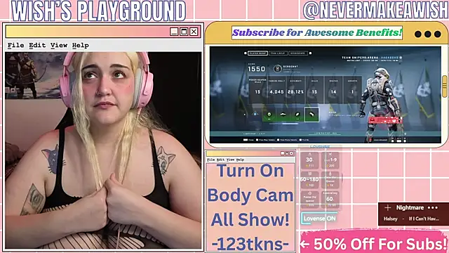 nevermakeawish online show from April 3, 2026, 4:46 pm