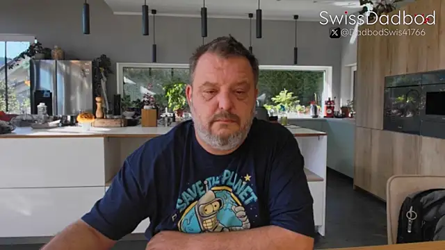 Snapshot of SwissDadbod chatting on September 15, 2025, 7:53 am SwissDadbod online show from September 15, 2025, 7:53 am