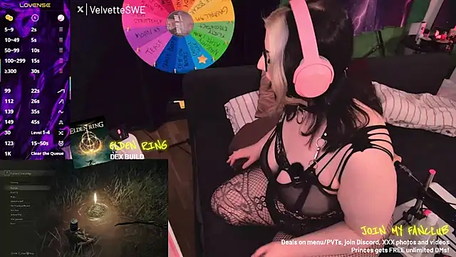 VelvetteSWE online show from May 29, 2026, 6:14 pm
