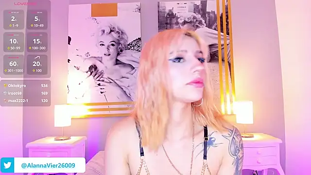 AlannaViera online show from July 10, 2026, 3:34 pm
