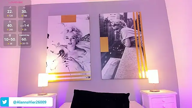 AlannaViera online show from July 9, 2026, 11:42 am