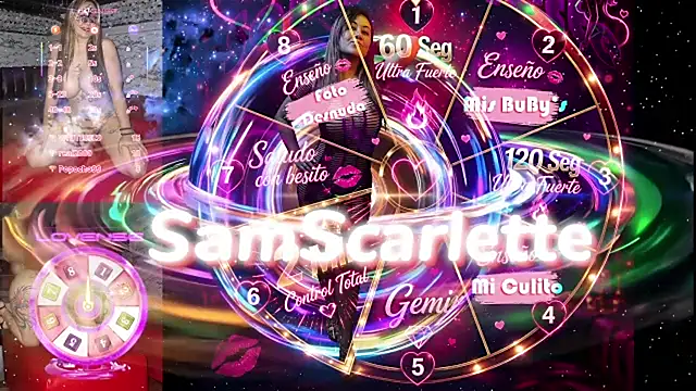 Snapshot of SamScarlette chatting on May 20, 2026, 7:22 pm SamScarlette online show from May 20, 2026, 7:22 pm