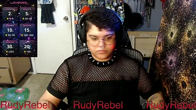 Snapshot of RudyRebel chatting on February 26, 2026, 8:09 pm RudyRebel online show from February 26, 2026, 8:09 pm