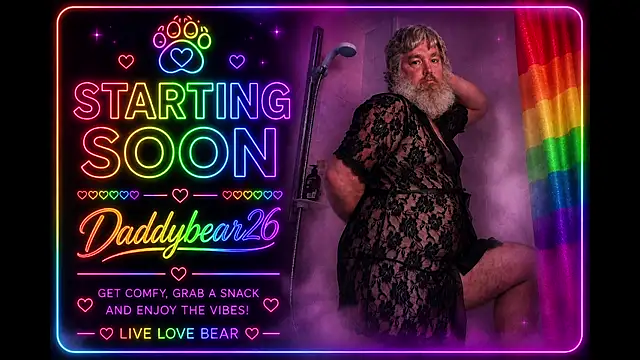 Daddybear26 online show from June 18, 2026, 2:55 pm