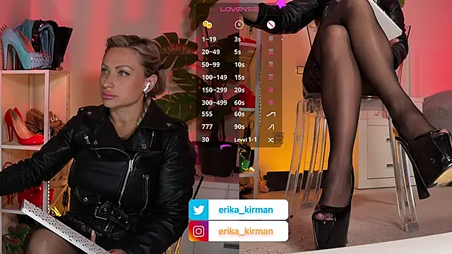 Erika Kirman online show from May 15, 2026, 10:13 am