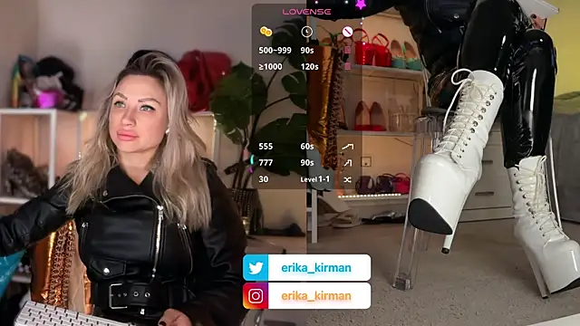 Snapshot of Erika_Kirman chatting on January 18, 2026, 10:07 am Erika Kirman online show from January 18, 2026, 10:07 am