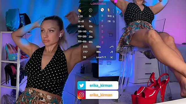 Snapshot of Erika_Kirman chatting on June 26, 2026, 10:54 am Erika Kirman online show from June 26, 2026, 10:54 am