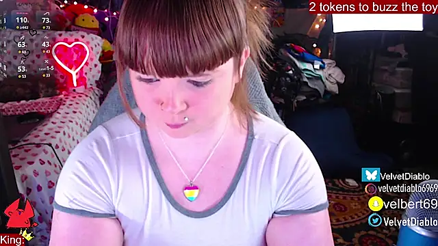 Snapshot of VelvetDiablo chatting on February 20, 2025, 12:52 am VelvetDiablo online show from February 20, 2025, 12:52 am